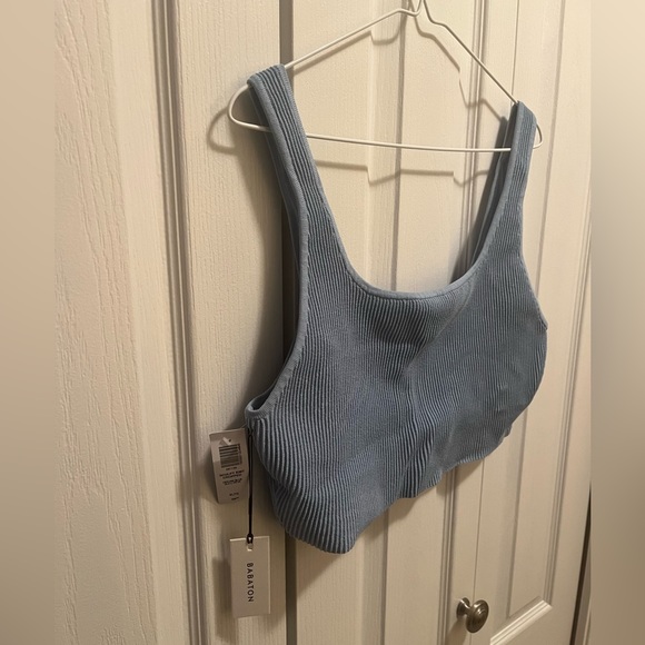 NWT Aritzia Sculpt Knit Squareneck Cropped Tank - Picture 5 of 6